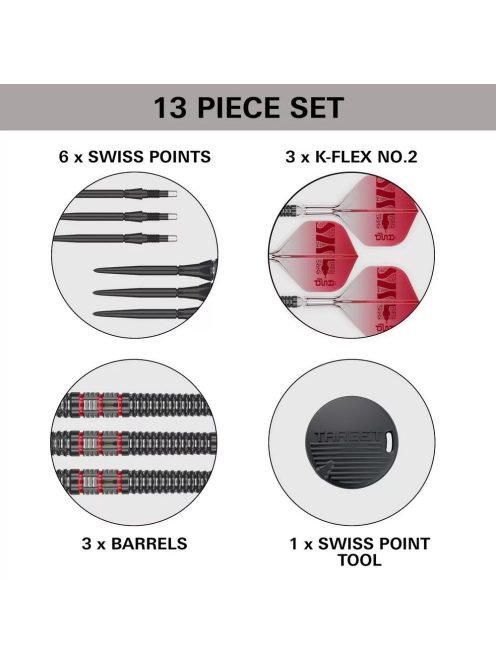 Darts szett steel Target SP Nathan Aspinall 95K, 24g 95% 