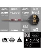 Darts szett steel Target SP Stephen Bunting 95K 18g 95%