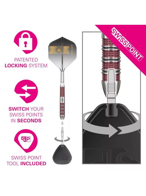 Darts szett steel Target SP Stephen Bunting 95K 18g 95%