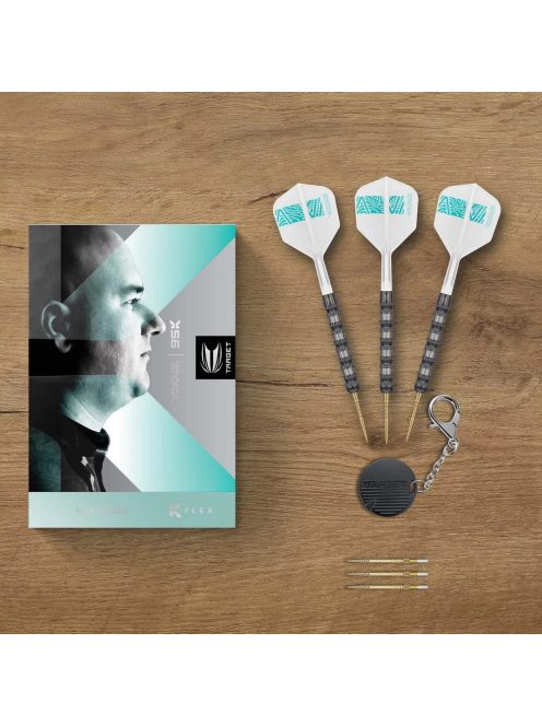 Darts szett steel Target SP Rob Cross 95K, 25g 95%