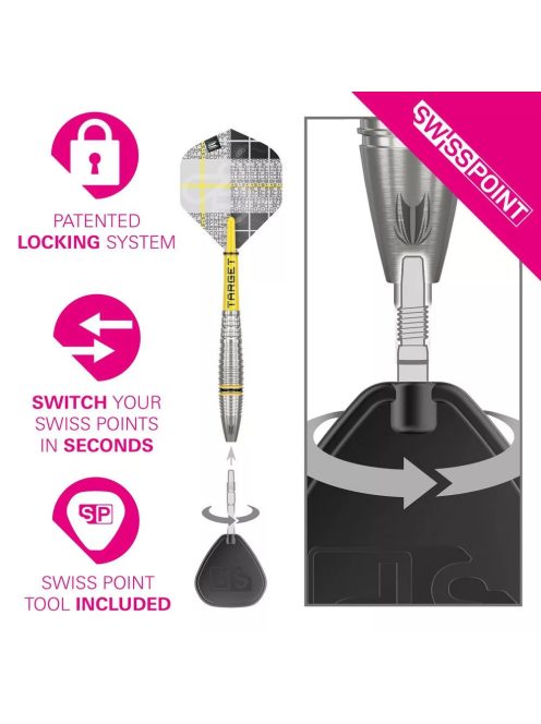 Darts szett steel Target SP Scott Williams G2 23g 90% 