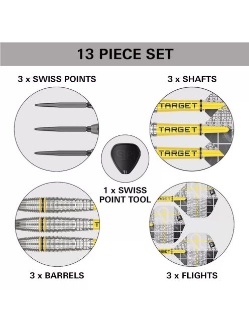 Darts szett steel Target SP Scott Williams G2 23g 90% 