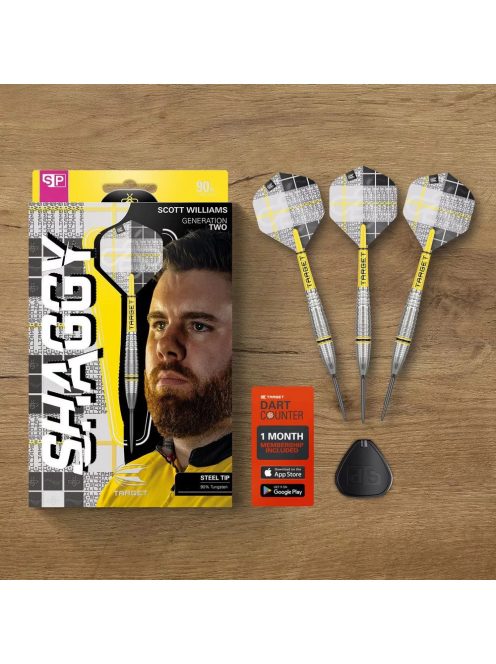 Darts szett steel Target SP Scott Williams G2 25g 90%