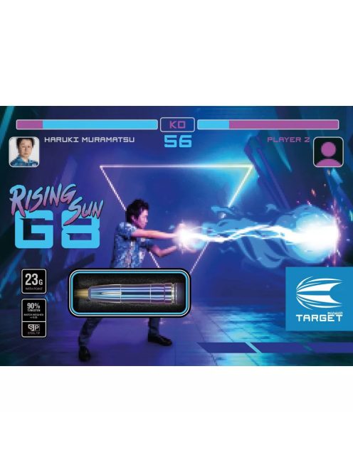 Darts szett steel TARGET JAPAN SP Haruki Muramatsu Rising Sun G8, 23g 90% 
