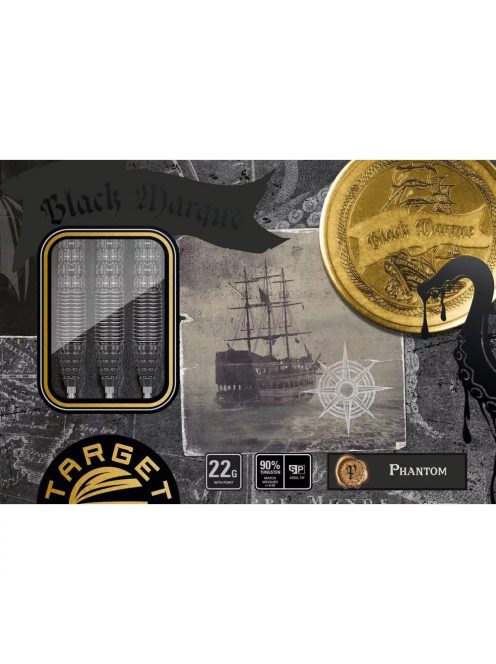 Darts szett steel Target Japan SP Black Marque Lite Phantom, 22g 90%