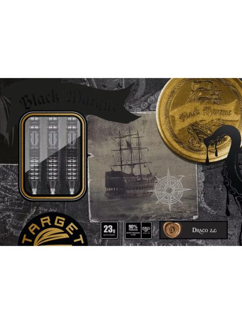 Darts szett steel Target Japan SP Black Marque Draco G2, 23g 90%