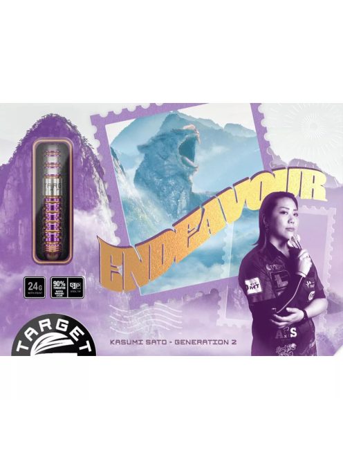 Darts szett steel Target Japan SP Endeavour G2, 22g 90% 