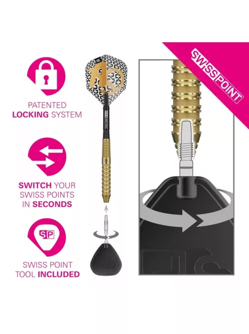 Darts szett steel Target SP Bolide Envy 02 - 24g, 90%