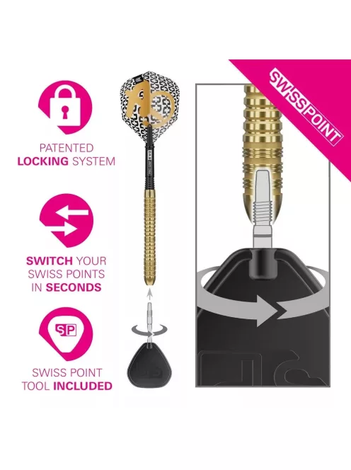 Darts szett steel Target SP Bolide Envy 04 - 21g, 90%