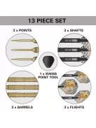 Darts szett steel Target SP Bolide Envy 05 - 26g, 90%