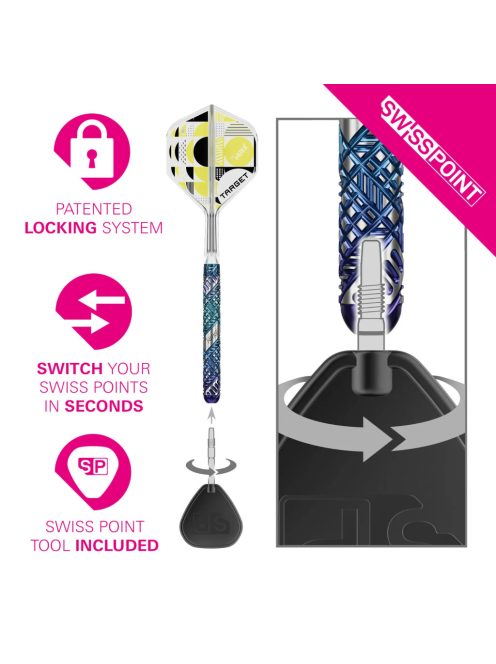 Darts szett steel Target SP Luke Littler Edge, 24g 95% 