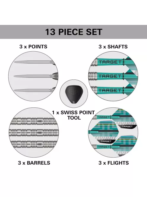 Darts szett Target Hydro 02 Swiss Point 21g