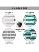 Darts szett Target Hydro 02 Swiss Point 23g