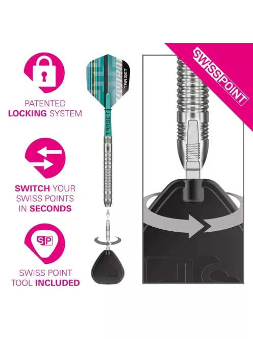 Darts szett Target Hydro 03 Swiss Point 22g