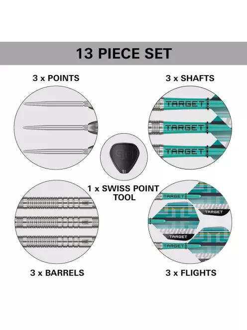 Darts szett Target Hydro 03 Swiss Point 22g