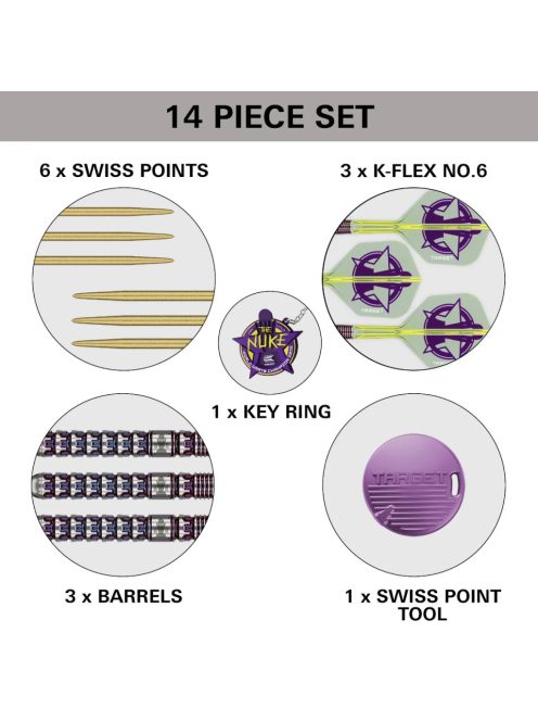 Darts szett steel Target SP Luke Littler World Champion 2025 Edition, 23g 90% wolfram