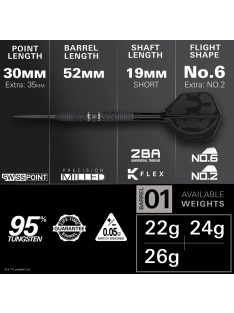 darts szett steel SP STAR WARS TARGET Darth Vader, 22gr, 95%