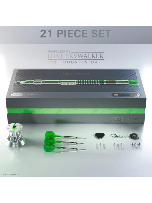 darts szett steel STAR WARS TARGET Luke Skywalker Lightsaber First Edition 24gr, 95%