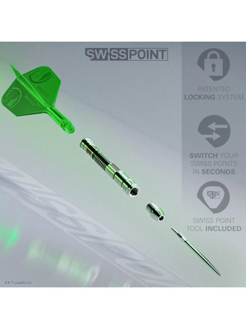 darts szett steel STAR WARS TARGET Luke Skywalker Lightsaber First Edition 24gr, 95%