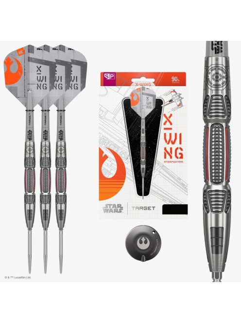 darts szett steel SP STAR WARS TARGET X-Wing, 24gr, 90%