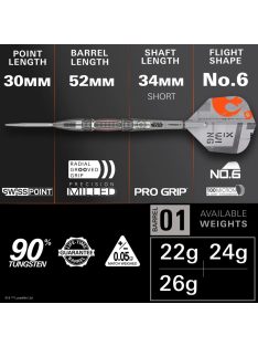 darts szett steel SP STAR WARS TARGET X-Wing, 26gr, 90%