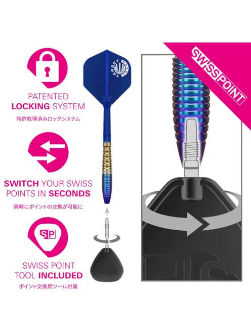 darts szett steel Target Japan Prime Series Zenith GEN2 SP - 23gr, 90%