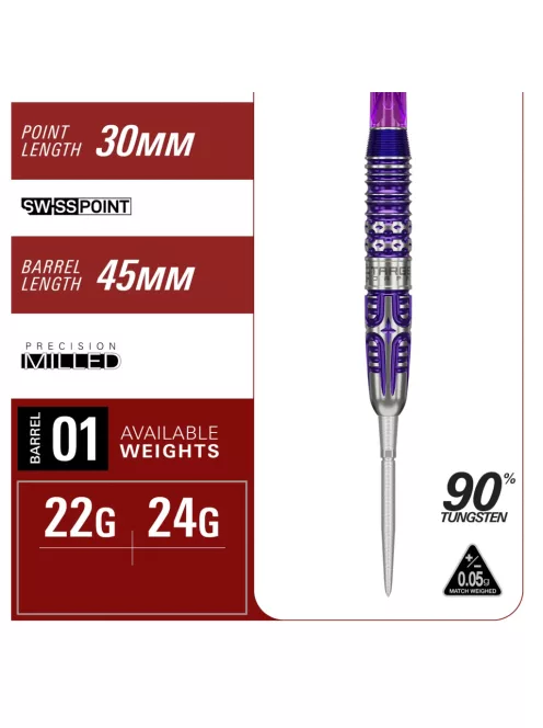 Darts szett steel Target JAPAN Endeavour Kasumi Sato G3 SP 22g  90% wolfram