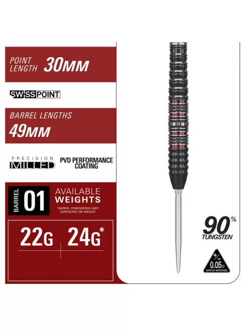 Darts szett steel Target JAPAN Diamond Kosuzu Iwao G4 SP 22g  90% wolfram
