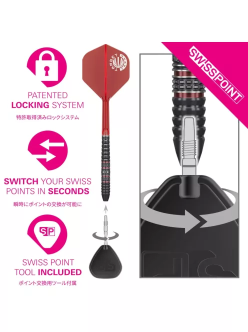 Darts szett steel Target JAPAN Diamond Kosuzu Iwao G4 SP 24g  90% wolfram 