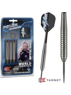   Dart szett TARGET steel POWER SILVERLIGHT 24g, BRASS - Phil Taylor