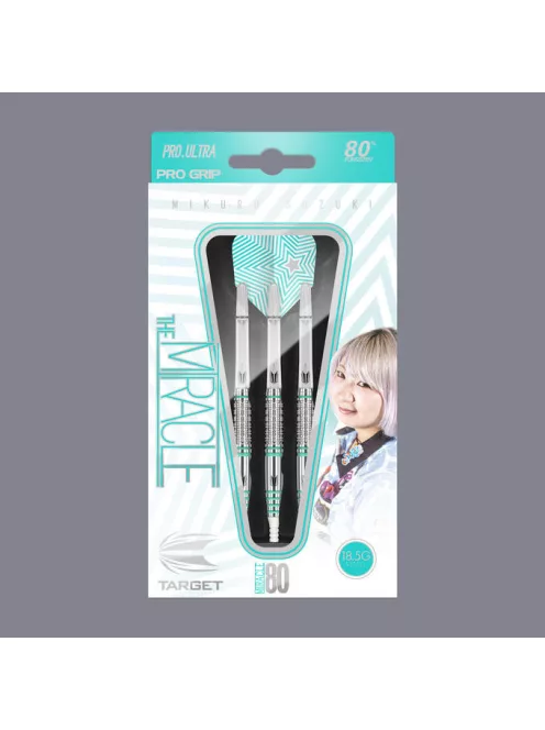 Darts set soft Target Mikuru Suzuki The Miracle, 80% tungsten, 18.5g, 2020