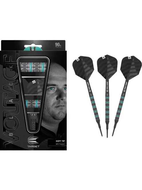 Dart szett soft TARGET Rob Cross Black Edition, 18g 90%