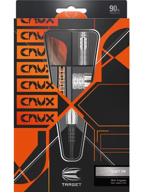 Darts szett TARGET soft, Crux 10, 18g 90% wolfram