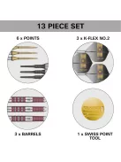 Darts szett soft Target Stephen Bunting 95K 18g 95%