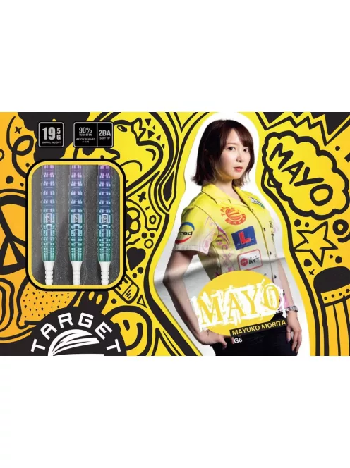 Darts szett soft TARGET JAPAN Mayo G6 Max, 19,5g, 90% 