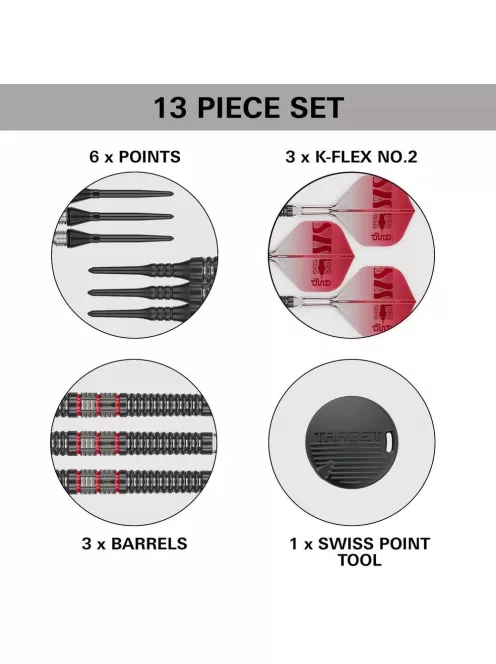 Darts szett soft Target SP Nathan Aspinall 95K, 18g 95%