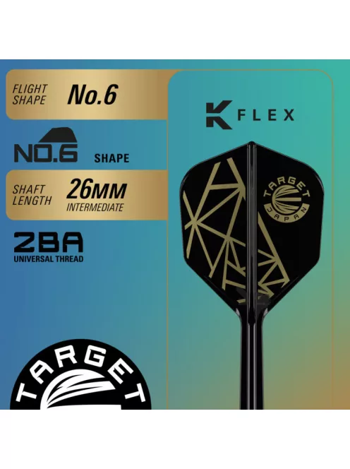 darts szett soft TARGET Japan The Rising Miracle Combination Limited Edition, 21,5g 95%