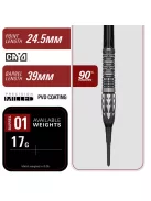 Darts szett soft TARGET Japan Pyro GEN12, 17g 90%