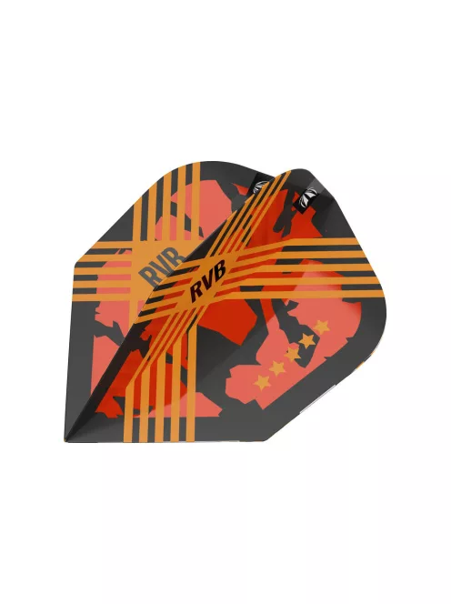 DARTS PEN TARGET RVB G3 ULTRA BLACK/ORANGE, NO6, RAYMOND VAN BARNEVELD