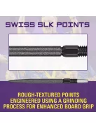 Darts fémhegy TARGET Swiss SLK, fekete 30mm