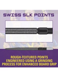 Darts fémhegy TARGET Swiss SLK, fekete 30mm