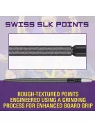 Darts fémhegy TARGET SP Swiss SLK fekete, 42mm