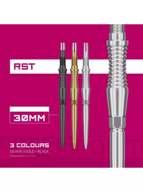 Darts fémhegy TARGET Swiss Storm RST, ezüst 30mm