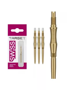 Darts fémhegy TARGET Swiss Storm RST, arany 30mm