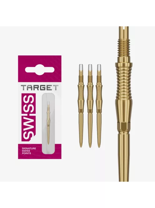 darts fémhegy TARGET Swiss Point Storm RST, arany 35mm hosszú
