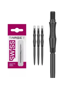 Darts fémhegy TARGET Swiss Storm RST, fekete 30mm