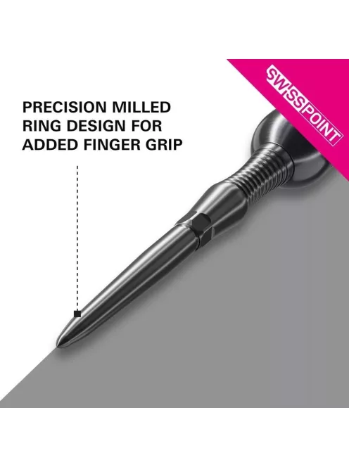 Darts fémhegy TARGET Swiss Storm RST, fekete 30mm