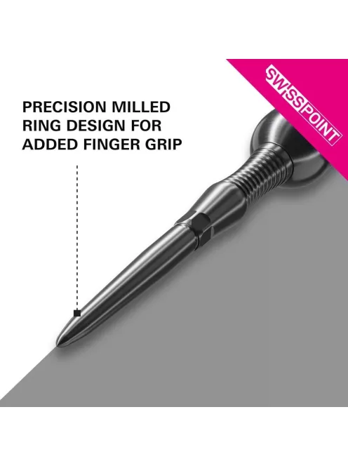 Darts fémhegy TARGET Swiss Storm RST, fekete 42mm