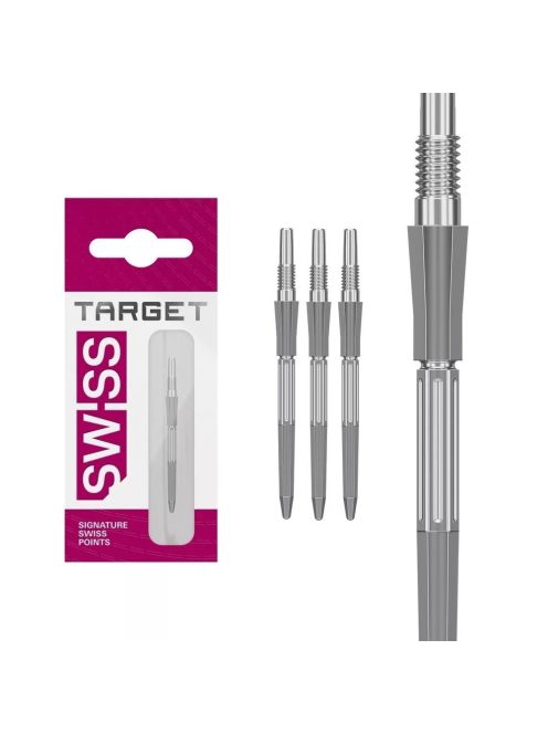 Darts fémhegy TARGET Swiss Point Elysian Archetype 43, ezüst 30mm