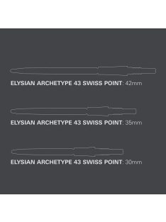   Darts fémhegy TARGET Swiss Point Elysian Archetype 43, ezüst 30mm